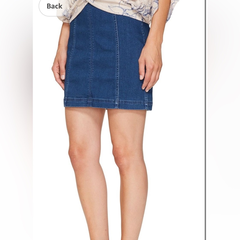 Free people denim skirt